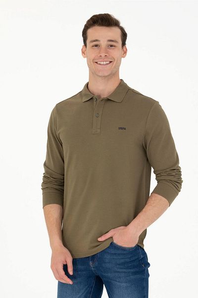 U.S. Polo Assn. Мъжки суичър с поло яка