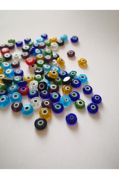 PASAMİA Glass Evil Eye Bead 5 mm (50 pcs)