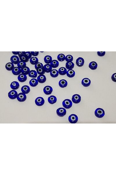 PASAMİA Glass Evil Eye Bead Set 0.5 Mm (50 PCS)