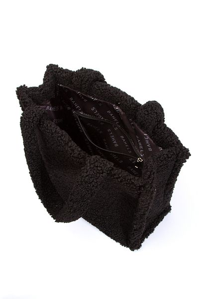 BAHELS Geantă de umăr Teddy Plush Negru