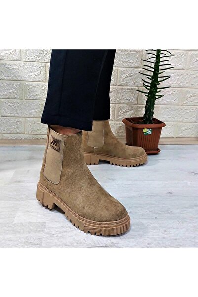 MP ONE M.P 2744 Vizon Süet İçi Polar Tüylü Bilekten Lastikli Bot