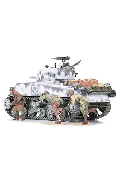 TAMIYA 1/35 US. M4A3 Sherman with 105mm Howitzer Plastik Tank Maket Kiti, Dem...