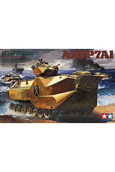 TAMIYA 1/35 US. Marine AAVP7A1 Plastik Tank Maket Kiti, Demonte Hobi Seti