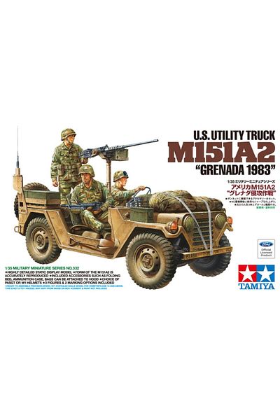 TAMIYA 1/35 USM151A2 Grenada 1983 Plastic Military Vehicle Model Kit, Disassembled Hobby Set