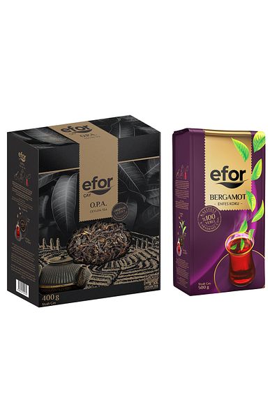 Efor OPA Ceylon Tea - 400g + Efor Bergamot Flavor (Earl Grey) Tea 500g