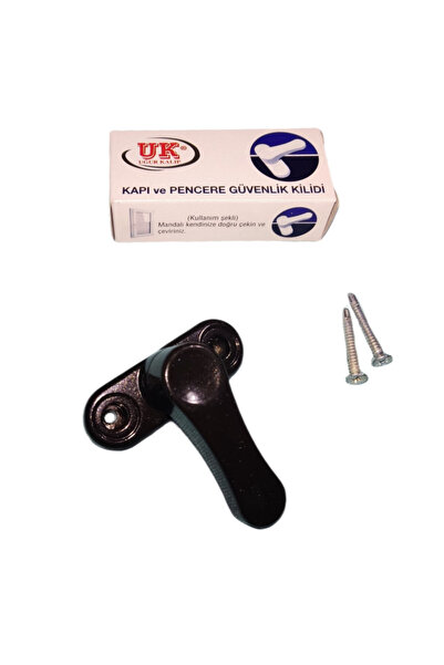 Uğur Kalıp 2 ADET KOYUKAHVE Pencere Çocuk Emniyet ve Hırsız Kilidi Metal Çek ...