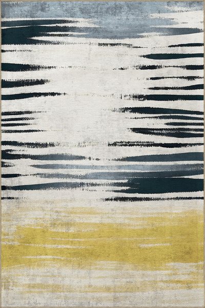 Rugs Modern Halı SDNEY Covor decorativ modern creativ cu model de valuri în d...