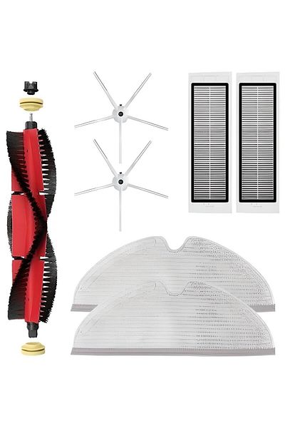 Supurgeavm Xiaomi S5 Max White Robot - Renovation Set: Brush Curtain, Hepa Filter, Full Surface Mop
