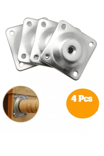 Depolife Mobilya Ayak montajı için m8 tabla 48x48cm 4 lü braket çekyat koltuk...