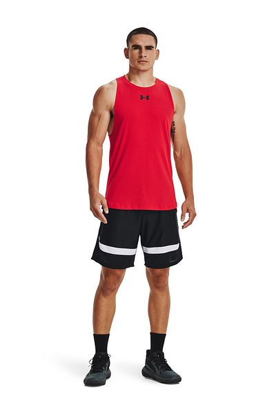 Under Armour أحمر - أسود للرجال رياضي UA BASELINE COTTON TANK 1361901