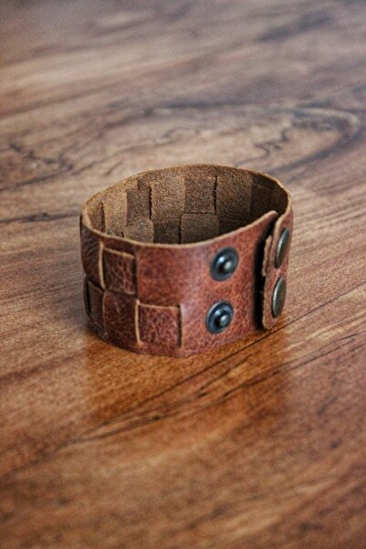 matleather Gerçek Deri Bileklik - Manset