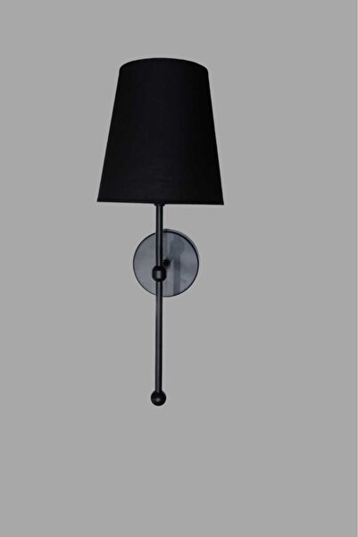 BSA LIGHTING PARS SİYAH TEKLİ APLİK (SİYAH ABAJURLU)