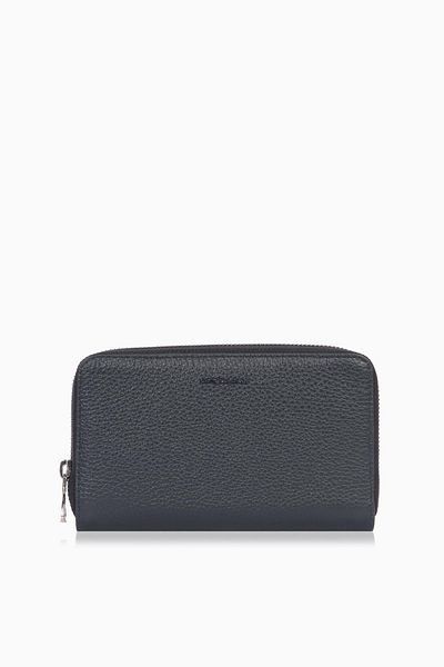 CENGİZ PAKEL Cengiz Pakel Unisex Genuine Leather Portfolio with Phone Compartment/Czüdan- 65580 - Dark Blue