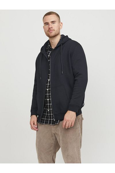 Jack & Jones Plus Kaufen Sie Beden Kapüşonlu Üst Reißverschluss