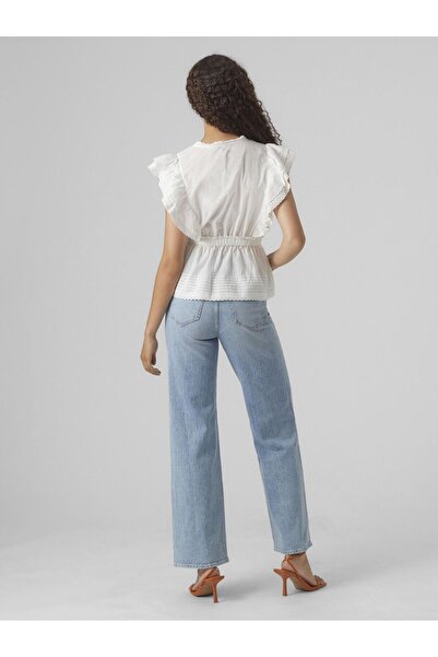 Vero Moda Schößchen VMNOIR SL V YAKA ÜST VMA ile Top