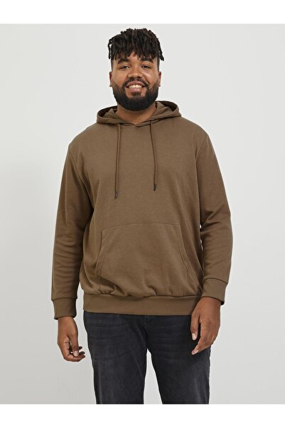 Jack & Jones Plus Hoodie Plus Solid Color Hoodie