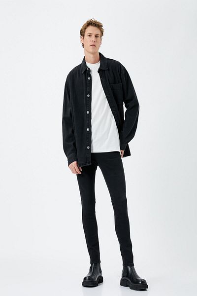 Koton Men's Black Jeans