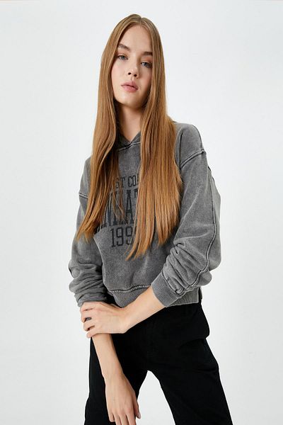 Koton Women's Anthracite Sweatshirt
