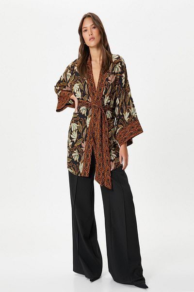 Koton Women's Brown Patterned Jacket