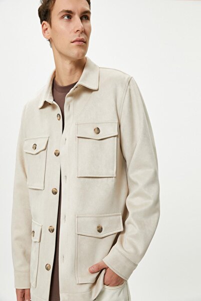 Koton Ανδρικό μπεζ μπουφάν