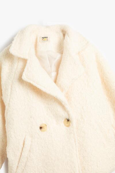 Koton Dívčí bílý kabát Kirik