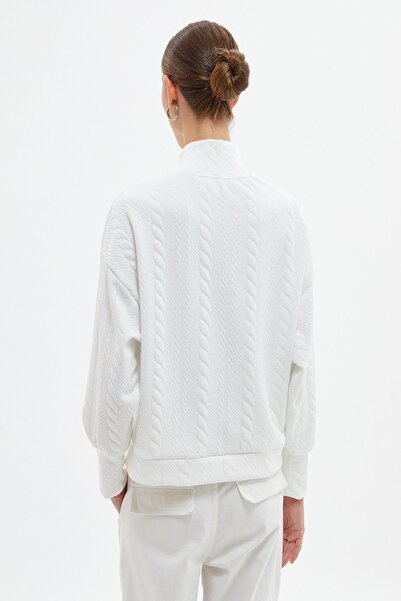 Koton Dámská mikina v bílé barvě