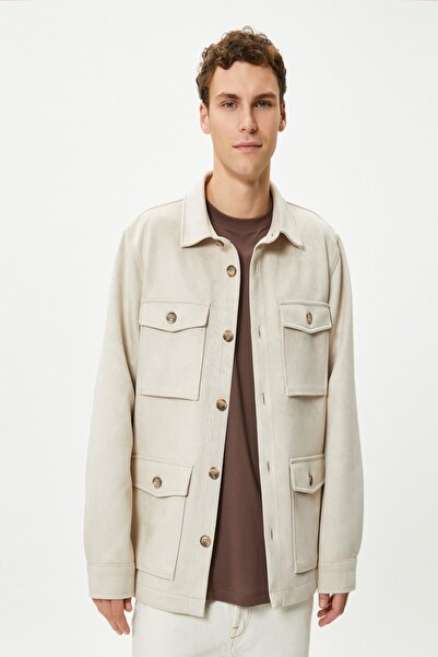 Koton Ανδρικό μπεζ μπουφάν