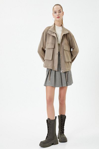 Koton Women's Camel Hair Jacket