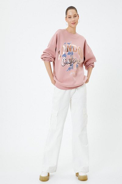 Koton Women's Pink Sweatshirt