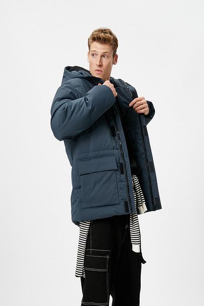 Koton Μπουφάν ανδρικών ρούχων Navy Blue