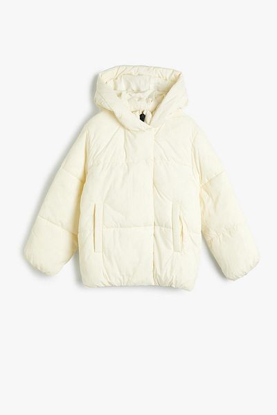 Koton Girl's Ecru Jacket