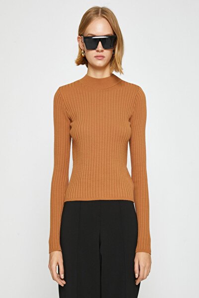 Koton Kadın Deve Tüyü Kazak 3WAK90064HT