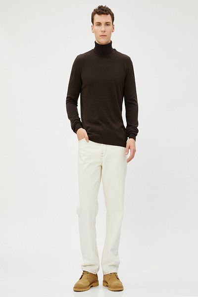 Koton Brauner Herrenpullover