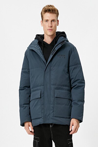 Koton Men's Clothing Jacket Navy Blue