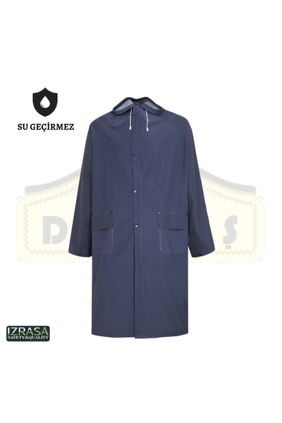 Izrasa PVC 32 MM Astarlı Lacivert Yağmurluk