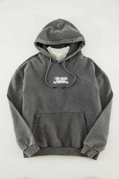 Trendyol Collection Khaki Color Oversize Hooded Cotton Sweatshirt - Tmnaw24Sw00141
