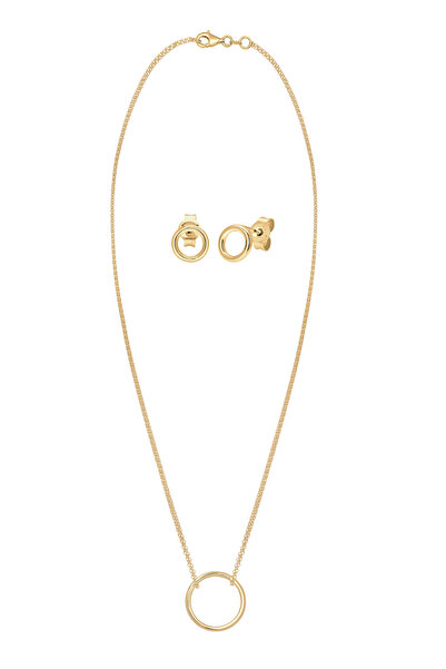 ELLI Schmuckset Geo Kreis Basic Minimal 925 Sterling Silber Cercle