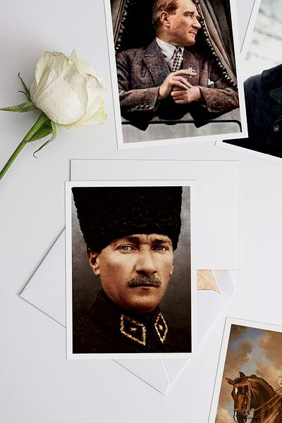Özer Store 8 Mustafa Kemal Atatürk Photos Themed Decoration Card Set