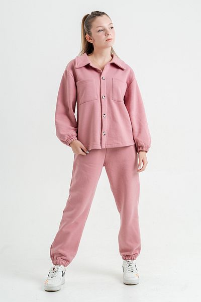 Tuffy Kids GIRL'S BUTTONED DOUBLE POCKET DETAIL TRIPLE WINTER Tracksuit DOUBLE SET 10-13 YEARS