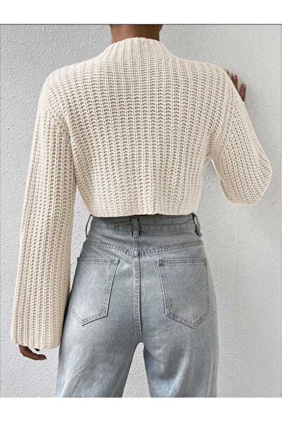 Bracha Crop Model Spanish Sleeve Knitwear Sweater