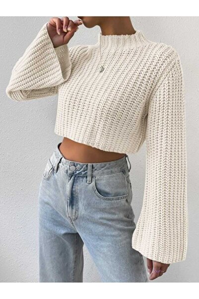 Bracha Crop Model Spanish Sleeve Knitwear Sweater
