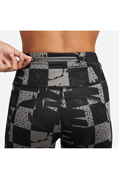 Nike Dri-Fit Epic Fast Graphic Mid-Rise Running Kadın Tayt DQ6310-010