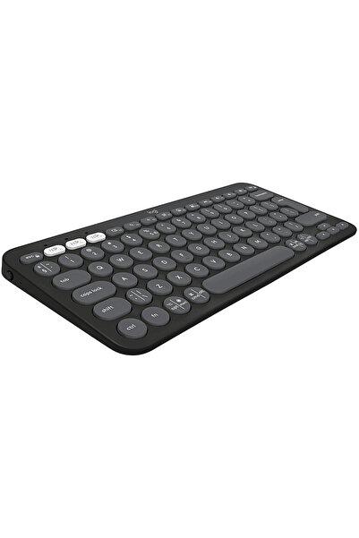 logitech K380s Pebble Keys 2 Çoklu Cihaz Özellikli Bluetooth Türkçe Q Klavye, Siyah 920-011859
