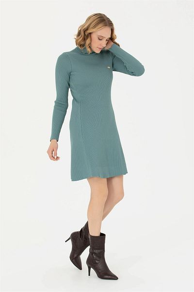U.S. Polo Assn. Ribbed Mint Knitwear Dress