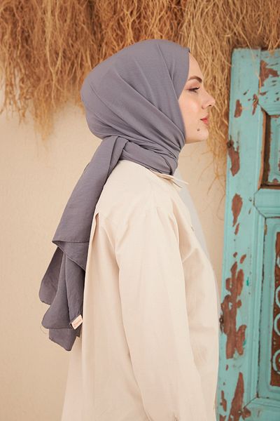 İpekhan Rise Cotton Shawl Gray 9500-20