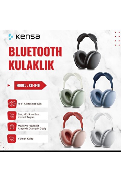 Kensa Kafaüstü Bluetooth Kulaklık