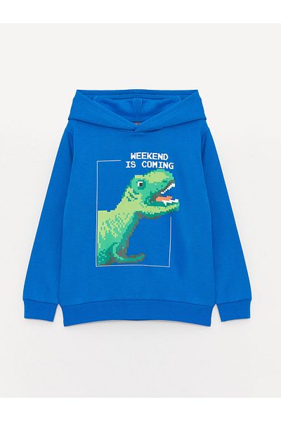 LC Waikiki Printed Long Sleeve Boys' Hoodie and Sweatpants