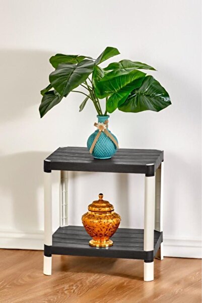 Carpekitchen Raft organizator de lux cu 2 niveluri, gri antracit, dreptunghiu...