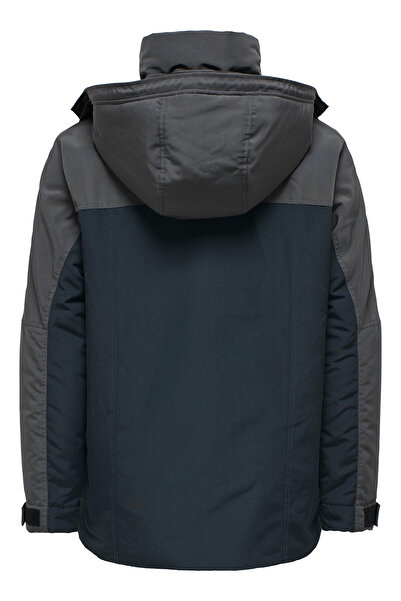 Only & Sons Ανδρικό παλτό Onssean Regular Fit με κουκούλα MONT 22025939