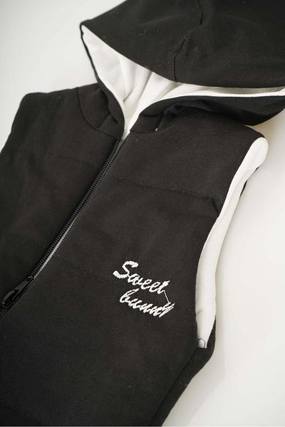 MİNİKO KİDS BABY BOY ZIPPERED HOODED COTTON VEST